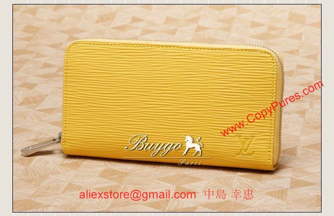 ルイヴィトン2012年新色 エピライン シトロンビトン ヴィトン ラウンドファスナー長財布M60309